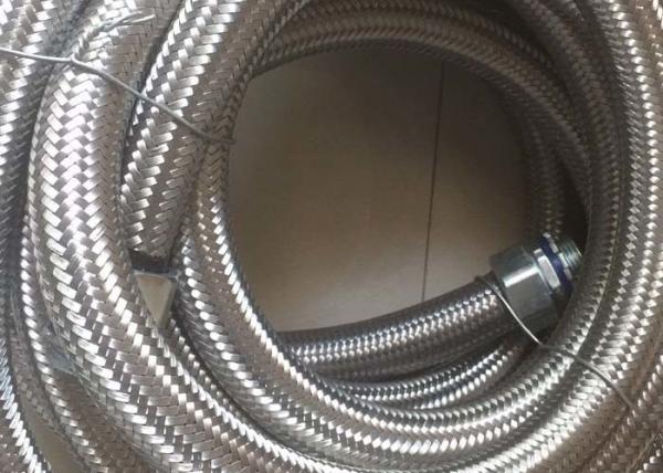 Cabo trançado de aço inoxidável do metal que Sleeving para proteger algum fio, aplicação da mangueira