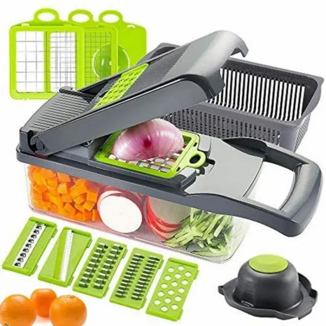 15 in 1 Multifunctional Vegetable Chopper Home Kitchen Manual Chopper with Custom Logo