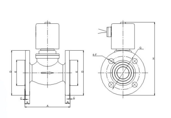 Polish Piston Steam Water Solenoid Valve 26W Brass DC12V Pilot