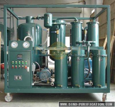O purificador industrial do óleo de lubrificação que recicla o tipo móvel com costume colore o vácuo