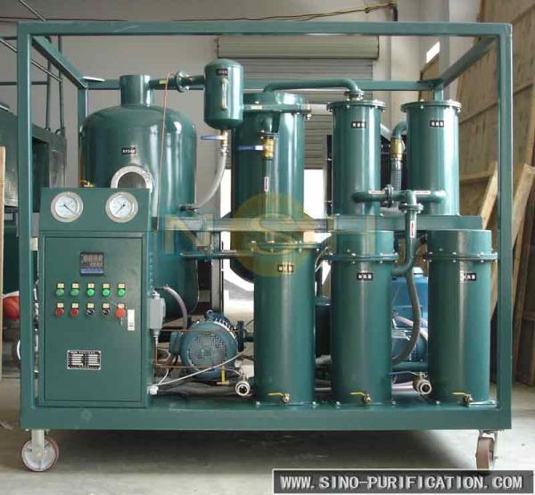 O purificador industrial do óleo de lubrificação que recicla o tipo móvel com costume colore o vácuo