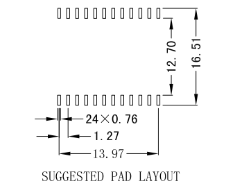 H5004NL 1000BASE-T Magnetics Module 1:1 Turns Ratio Transceivers