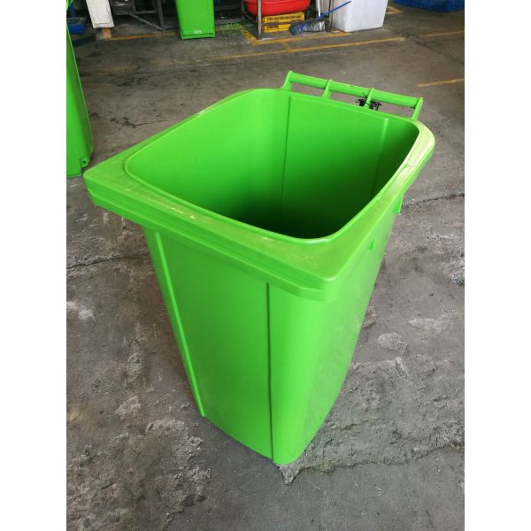 Ящики красных/зеленого цвета пластиковые хлама, ящик Вхэелие 240 литров ненужный для повторно использовать бумагу