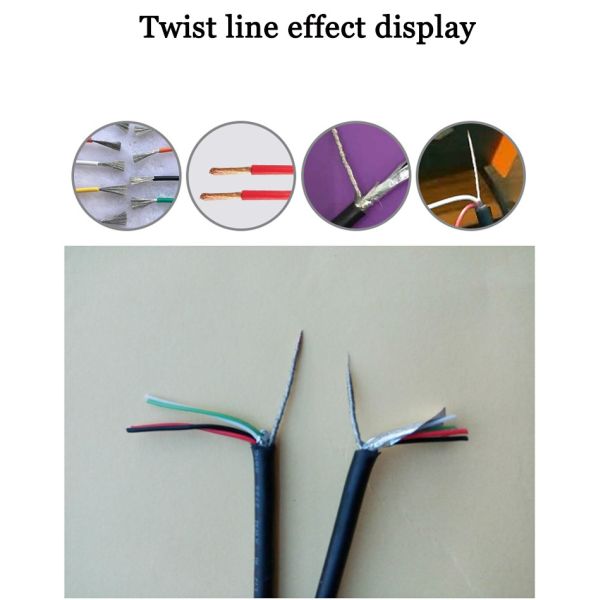 Машина для чистки проволоки с защищенным двигателем мощностью 10 Вт. с возможностью прокрутки плетеных проволок