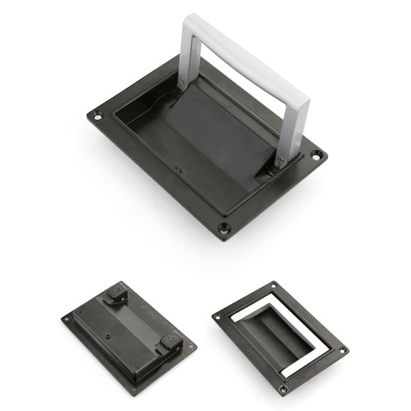 Electrical Cabinet Door Pull Handles Zinc Die Casting Material Spray Coating Surface