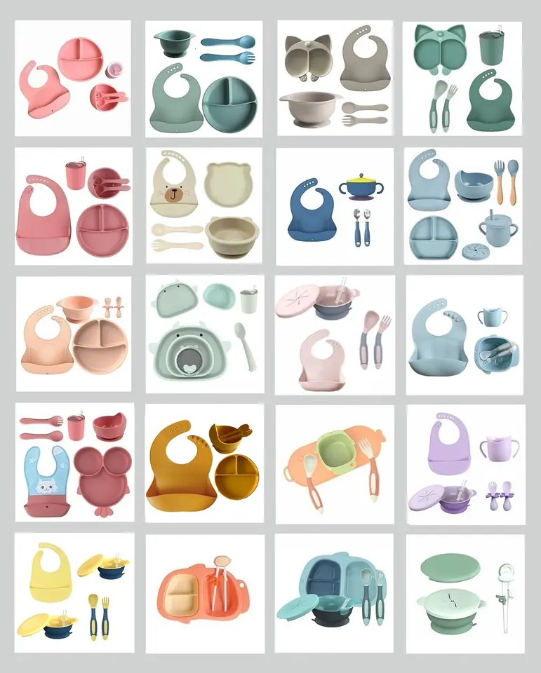 2 To 4 Years On The Go Baby Infant Feeding Set Suction Newborn Bottle Set Bowl And Plate