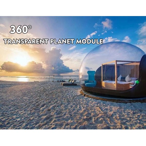 PC Panel end Aluminum Alloy Frame Clear Bubble House for Creative Star Tent Room Box