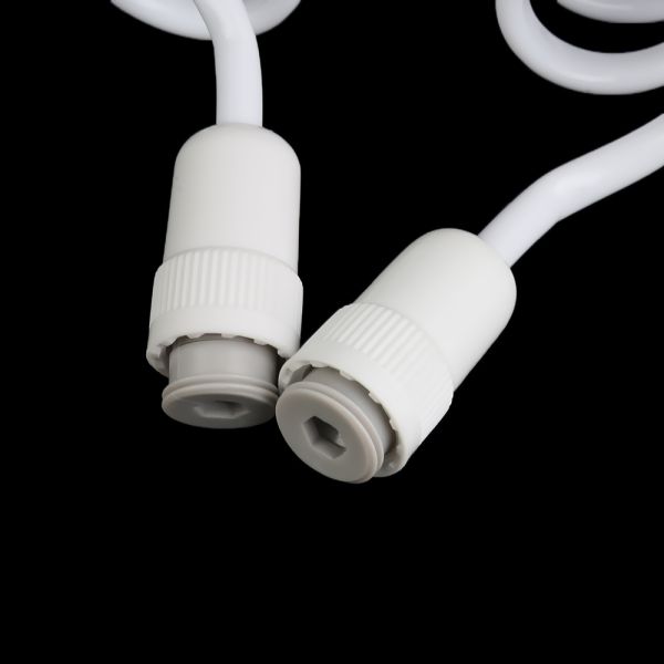 PVC Telephone Shower Hose Plastic Nut Flexible For Bathroom / Toilet