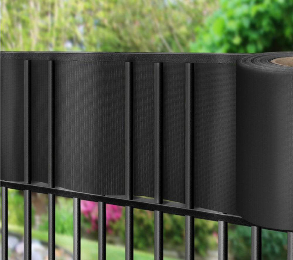 RAL7016 13mm Hard PVC Strip Screen Garden Fence Vinyl Privacy Fence Tape
