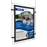 L'acrylique mince éclairé par des cristaux à LED Lightbox Consommation d'énergie 5,76W Méthode de suspension à la fois verticale et horizontale