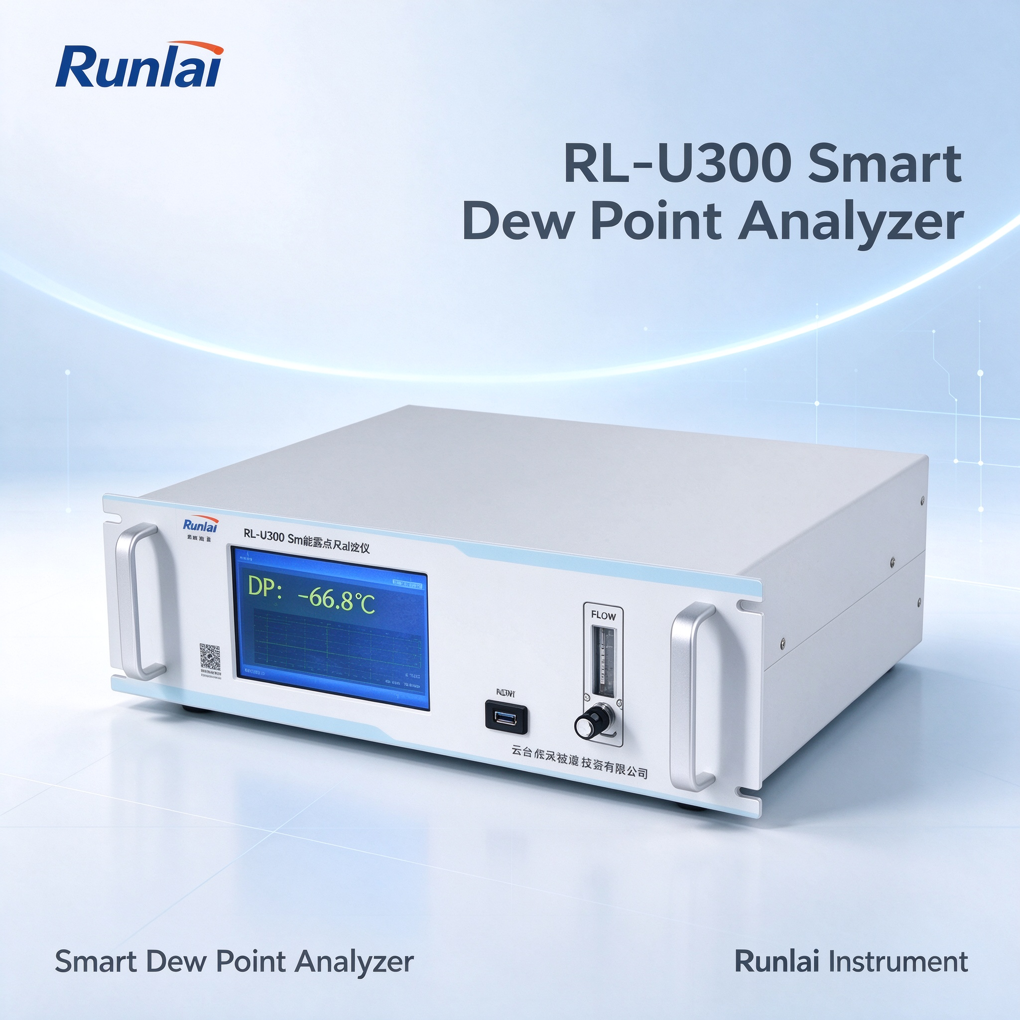 Online Dew Point Natural Gas Meter Trace Water Analyzer With Metal Construction