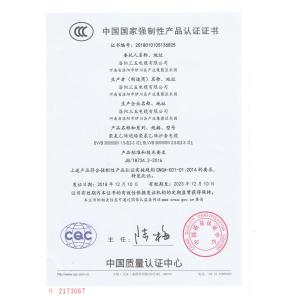 Luoyang Sanwu Cable Co., Ltd., Сертификации