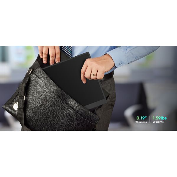 FORGOS 15.6 Inch Portable External Monitor 1080P USB-C HDR LCD IPS Touchscreen Display