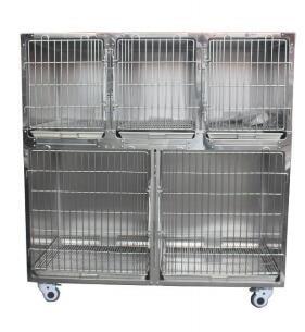 Gaiolas veterinárias empilháveis combinadas médicas da recuperação de Nimal, equipamento médico do animal de estimação