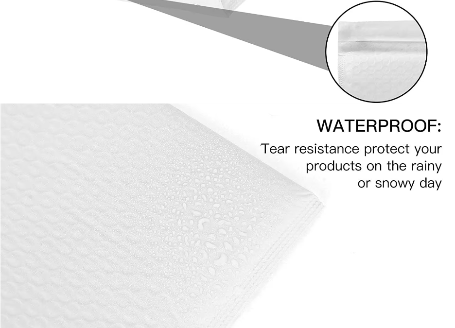 Biodegradable Self Seal Bubble Bags Waterproof Custom Poly Bubble Mailer Orange