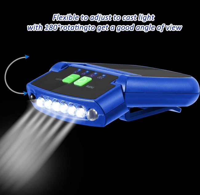 Хэндс-фри зажим света работы Headlamp IP44 на фаре работы крышки перезаряжаемые
