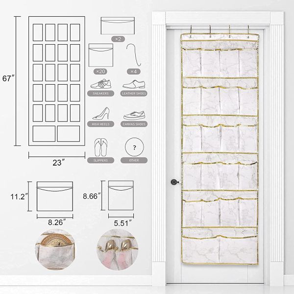 Организатор ботинка шкафа картона мягкий за картиной мрамора двери