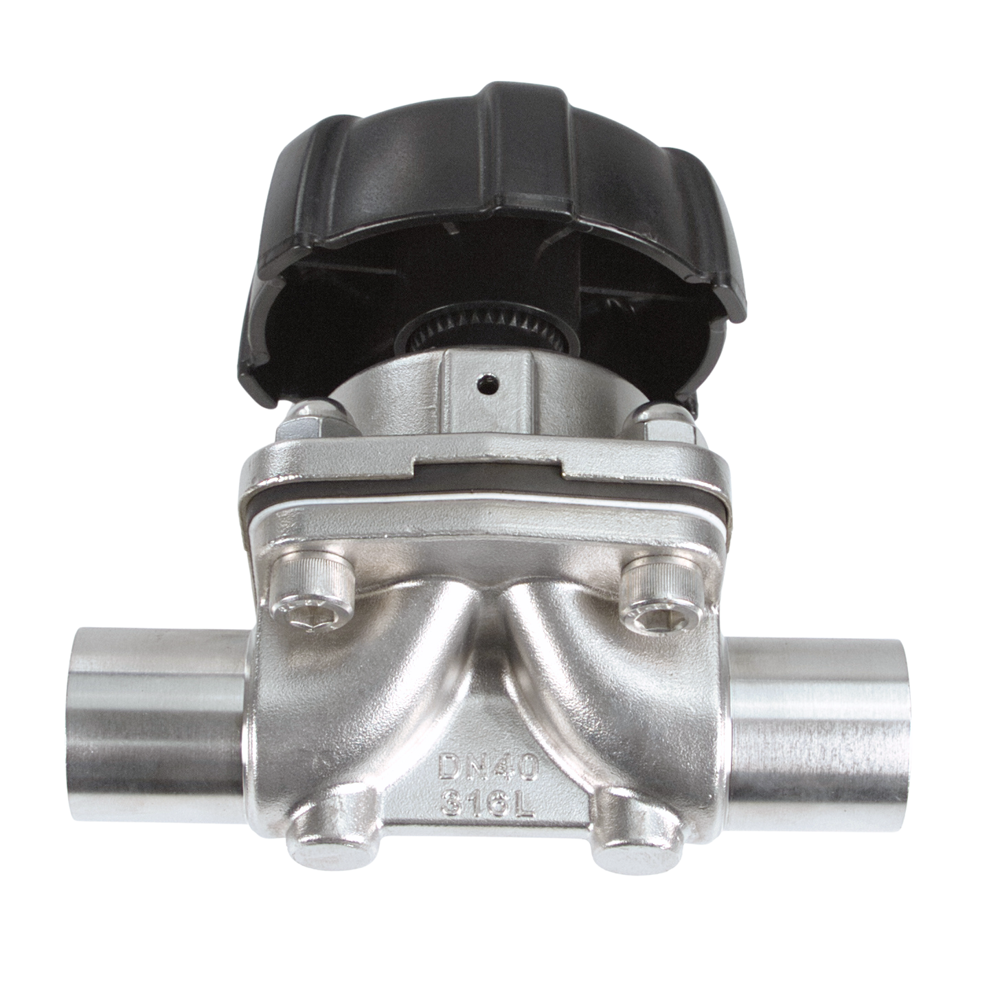 SUS316L Manual Welded Ball Diaphragm Valves High Temperature Water OEM