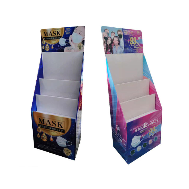 Eco-friendly Custom Logo Plastic Shoe Rack Organizer for Metal Paper Display Stand