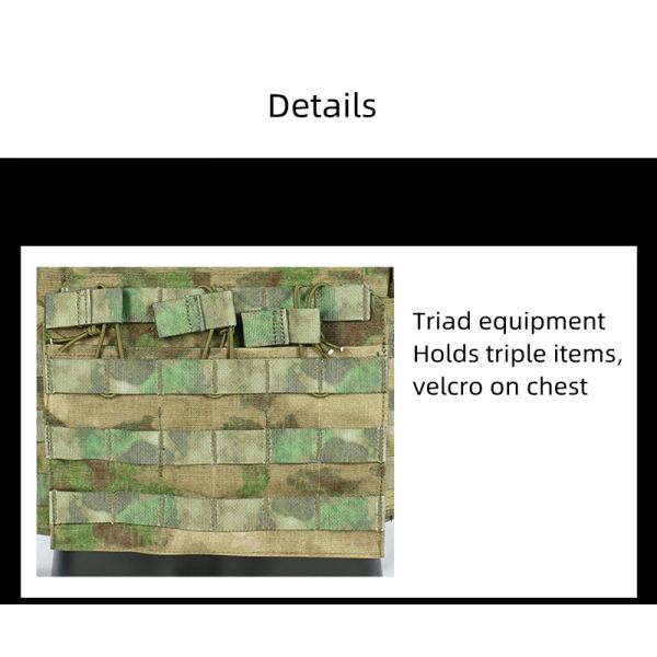 Custom 1000D Nylon Abrasion Resistant Tactical Vest With Quick Release Buckles