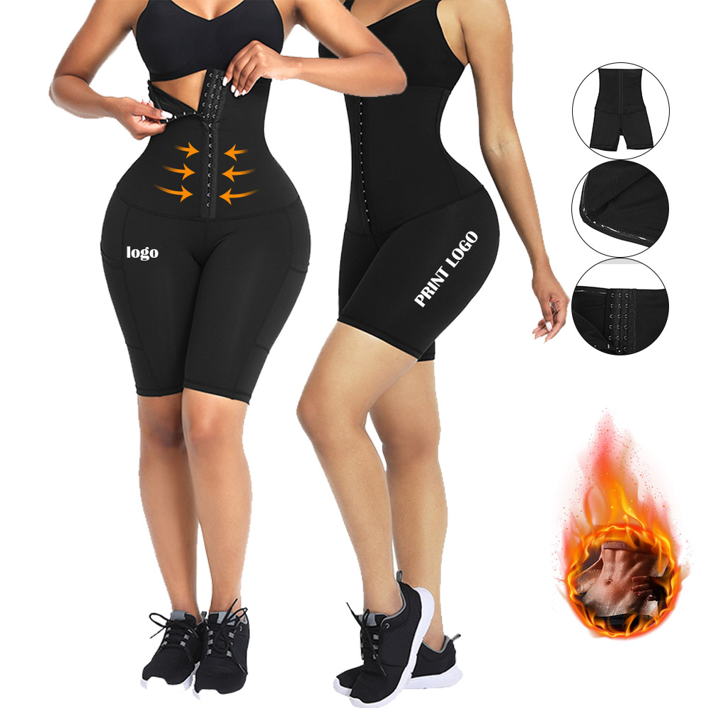 Шорты HEXIN средней формы для женщин Бодисуит Контроль живота Задница Подтягиватель бедра