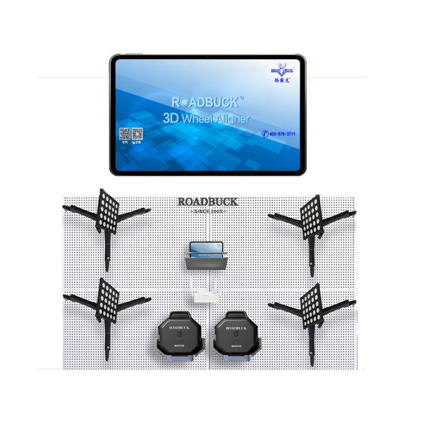R800III Wheel Aligner, Cameras Mounted on Both Sides of Lift Columns, High-End Wheel Alignment Machine for Narrow Workshop