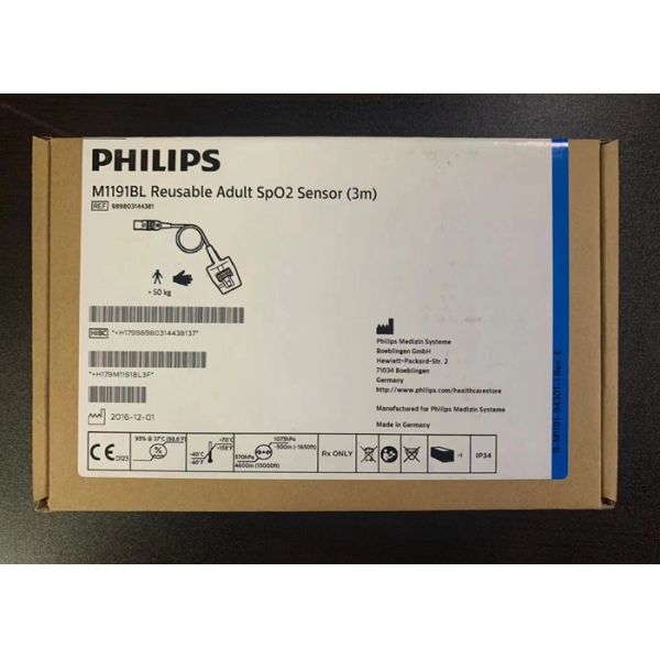PHILIP M1191BL Взрослый сенсор Spo2 многоразовый 3m D голова 8 штифтов Ref 989803144381