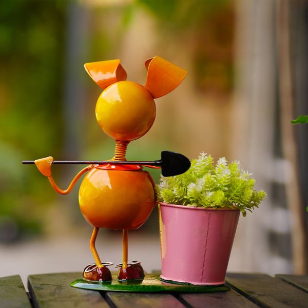 Handcrafted металл выслеживает орнаменты сада с обслуживанием ODM/OEM