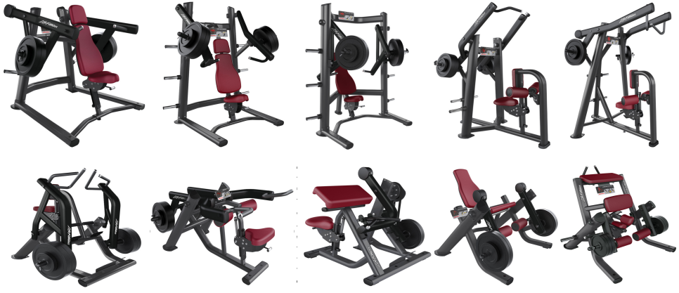 Incline chest press  oval tube sport bench  gym machine