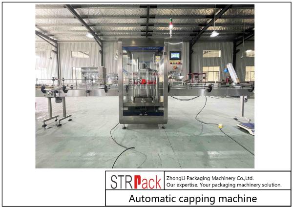 PLC Control 1.5KW Bottle Capping Machine For Industrial Production