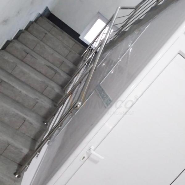 Decoração interna 201 escada 304 316 de aço inoxidável que cerca escadas de Inox