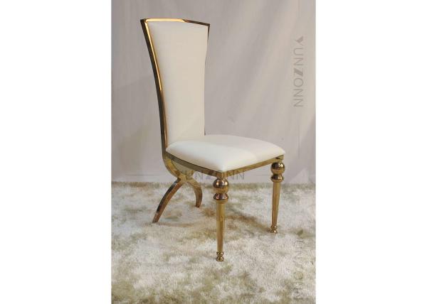 Cadeiras luxuosas grandes do casamento para os pés de Chair Cross Back dos noivos