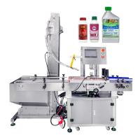 Fertilisant plastique automatique bouteille d'insecticide pulvérisateur cappeuse vis cappeuse machine 4 roues