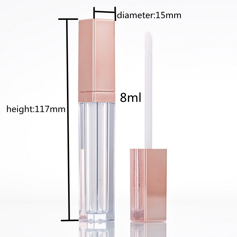 трубка лоска губы 5ml 7ml пустая с ODM OEM аппликатора щетки