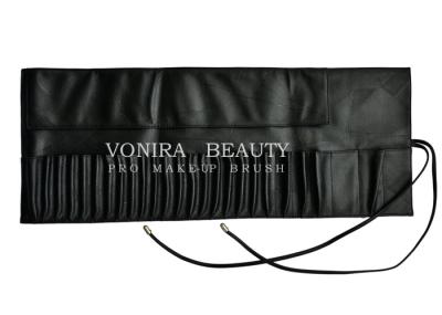 Кожа черноты сумки держателя мешка случая завальцовки щетки макияжа перемещения карманов портативной машинки 26 косметическая