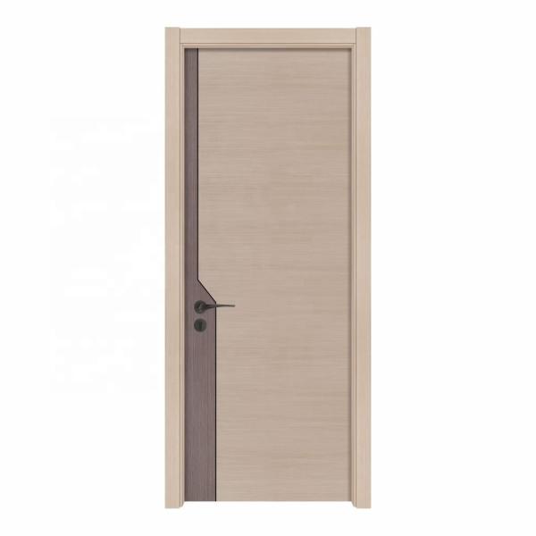 6 Layers PU Painting HDF Engineered Wood External Doors 45mm Thick