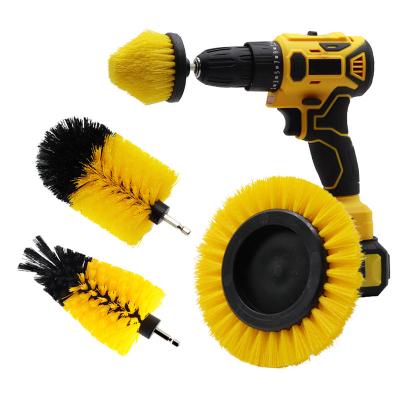 Household Cleaning Brush Small Corners Hand Clean Electric Car Wheel Rim Brush 4pcs