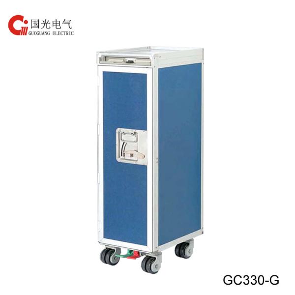 Aluminum Alloy Half Size Beverage Trolley For Airplane Kitchen