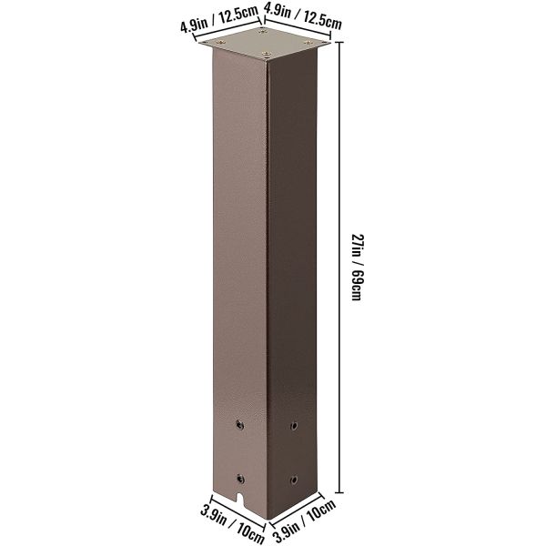 Настраиваемый Q235 стальной почтовый ящик пост стенд порошкообразный для сада и наружного