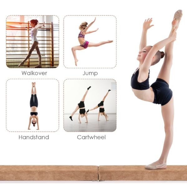 Walmart Gym Equipment   7ft Folding Floor Balance Beam Gymnastics Equipment For Practice Training Greenbluecoffee