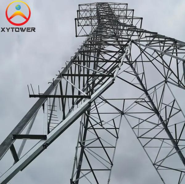 Multi-circuit Galvanized Lattice Steel Electric Power Transmission Towers