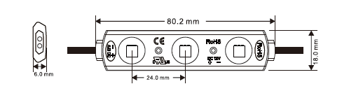 Super Brightness 12 Volt SMD LED Module Warm White For Signage / Channel Letter