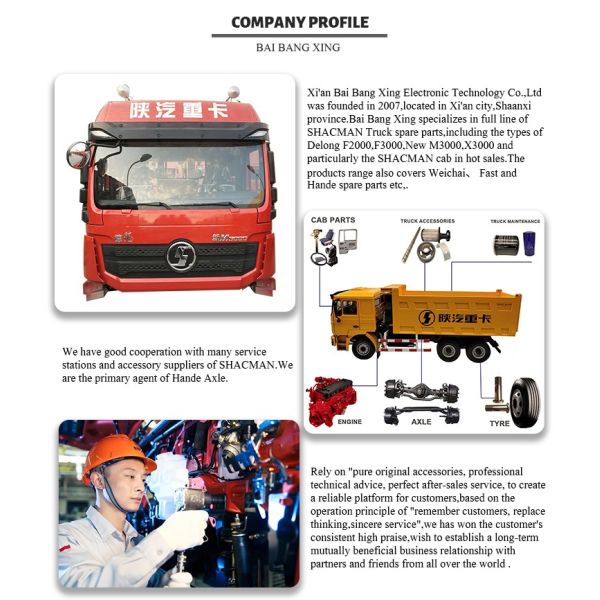 Shaanxi Shacman Truck Cab Parts F3000 Rétroviseur gauche Accessoires de camions lourds