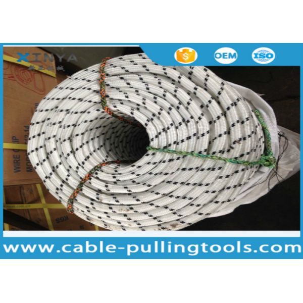 20mm Heavy-Duty Double Braided Nylon Rope with 8200KG Breaking Strength for Industrial Pulling