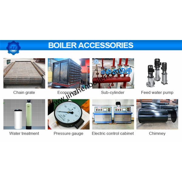 6 Ton 6000kg/H Chain Grate Stoker Coal Wood Pellet Fired Steam Boiler For Textile Industry