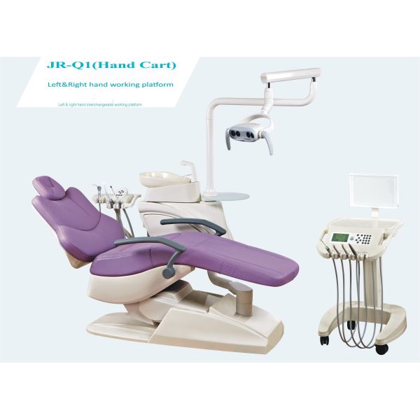 Dental unit with CE&ISO,dental chair, dental equipment with LED light, movable tray/JR-Q1
