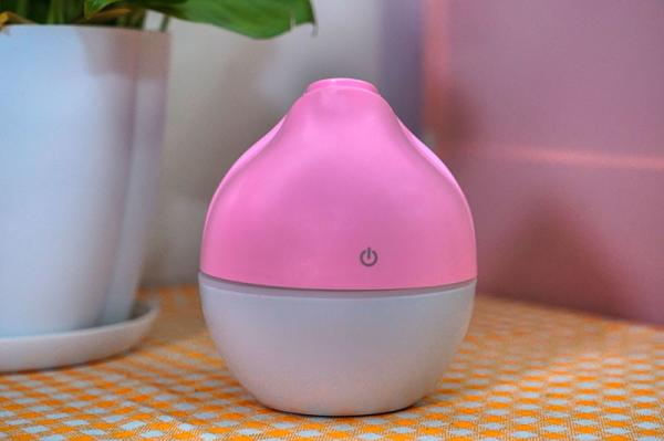 Flower bud wood grain humidifier- humidifier essential oil aromatherapy lamp bedroom Nightlight incense portable aromath