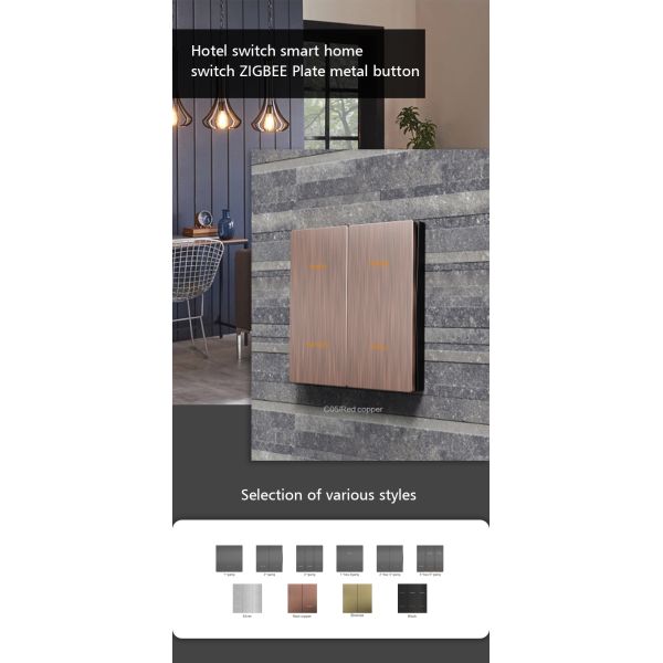 Laffey Home Assistant Zigbee Switch Press Button Multi Color Panel