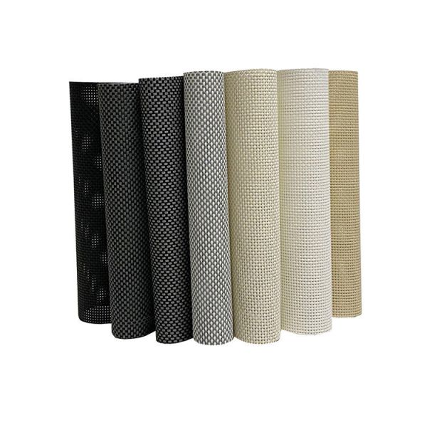 Fireproof 3M Width Anti-Solar Fiberglass Sunscreen Fabric For Roller Blinds Window Blinds