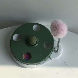 Funny Automatic Rolling Electric Cat Toys USB Rechargeable Attractive Interactiv